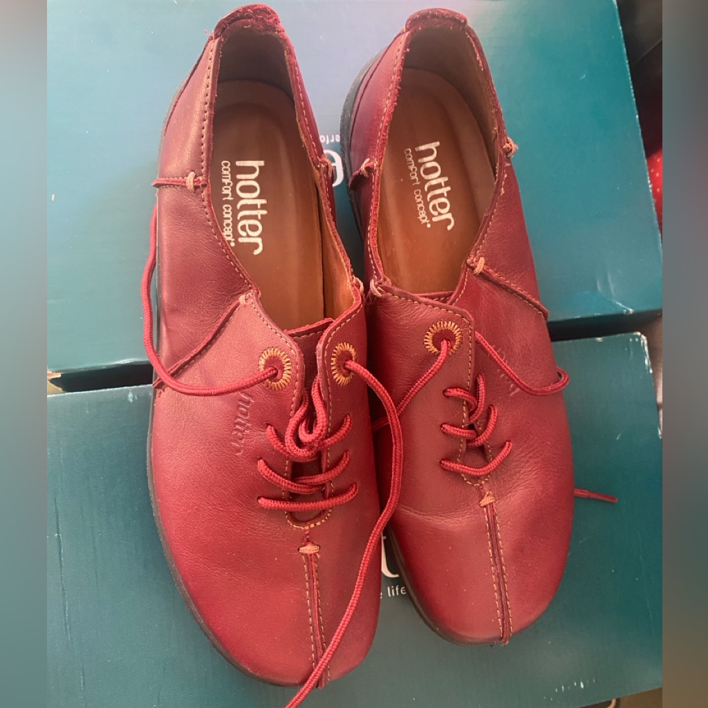 Hotter Brand Paradise Red Comfort Shoes